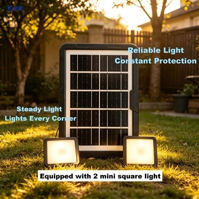 7200mAh gwo kapasite solè estasyon pouvwa 6W segondè efikasite panèl solè milti 5V pwodiksyon deyò sistèm limyè