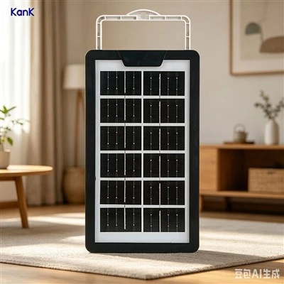 Doub Fonksyon Panèl Solè Twous Lighting & Chaje 4800mAh Batri 5W Retounen dirije lanp 2Pcs 4W Limyè Kare